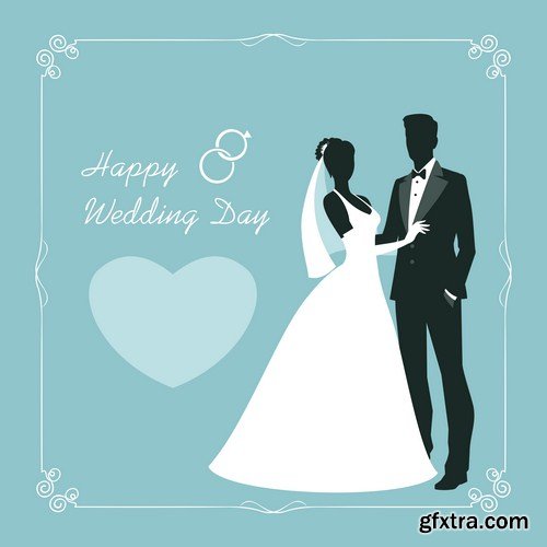 Happy wedding day invitation 10X JPEG