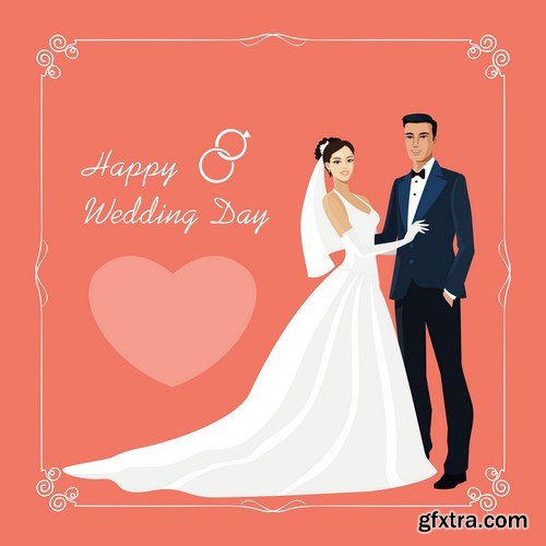 Happy wedding day invitation 10X JPEG