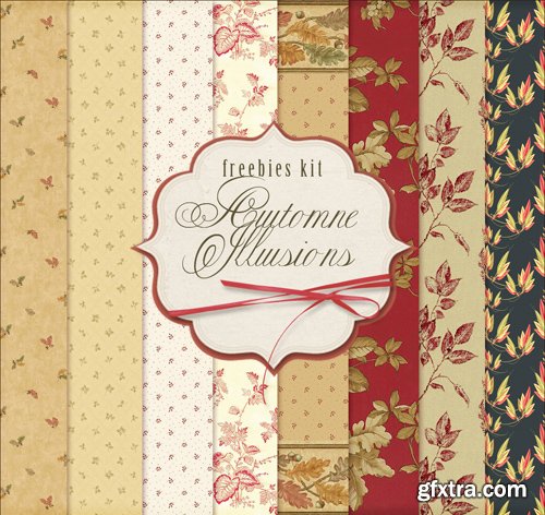 Floral Background Textures - Automne Illusions