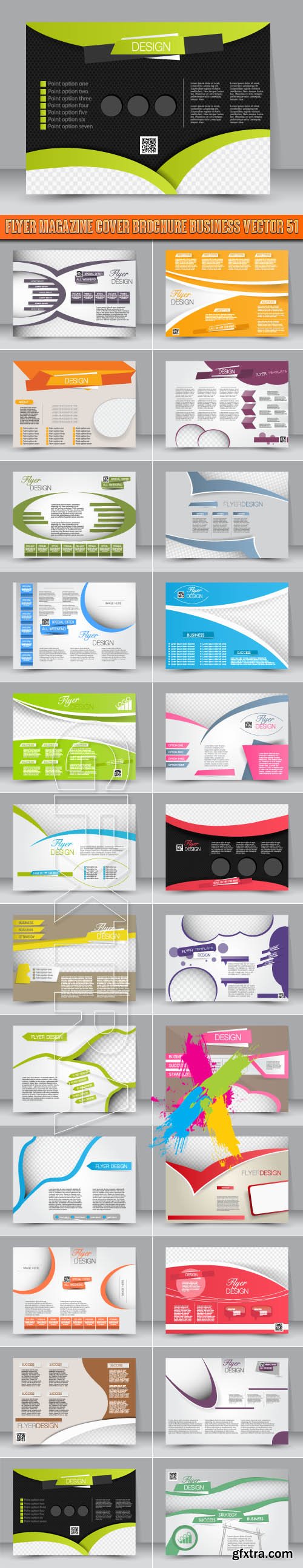 Flyer magazine cover brochure business vector 51