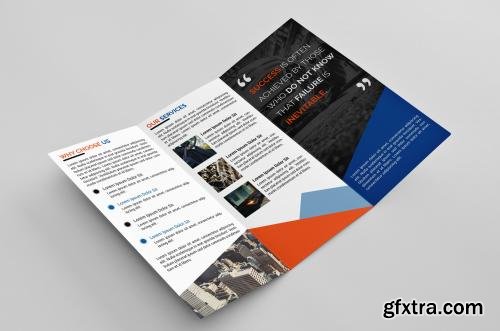 CreativeMarket Corporate Trifold Brochure 628509