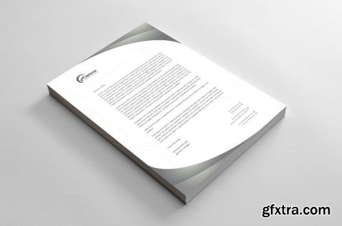 CreativeMarket Light Corporate Letterhead 614340