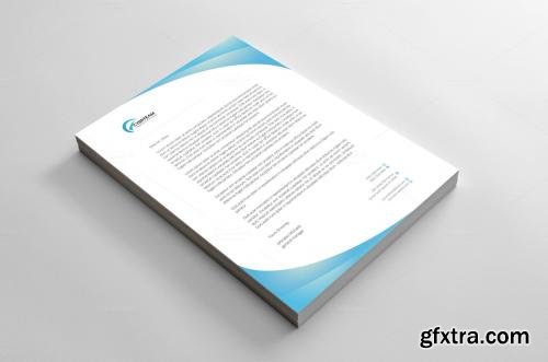 CreativeMarket Light Corporate Letterhead 614340