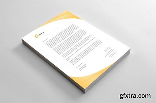 CreativeMarket Light Corporate Letterhead 614340