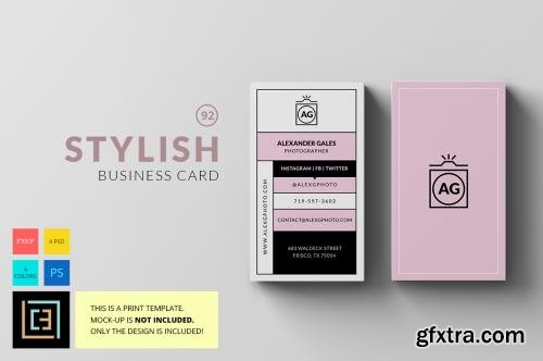 CreativeMarket Stylish - Business Card 92 608114