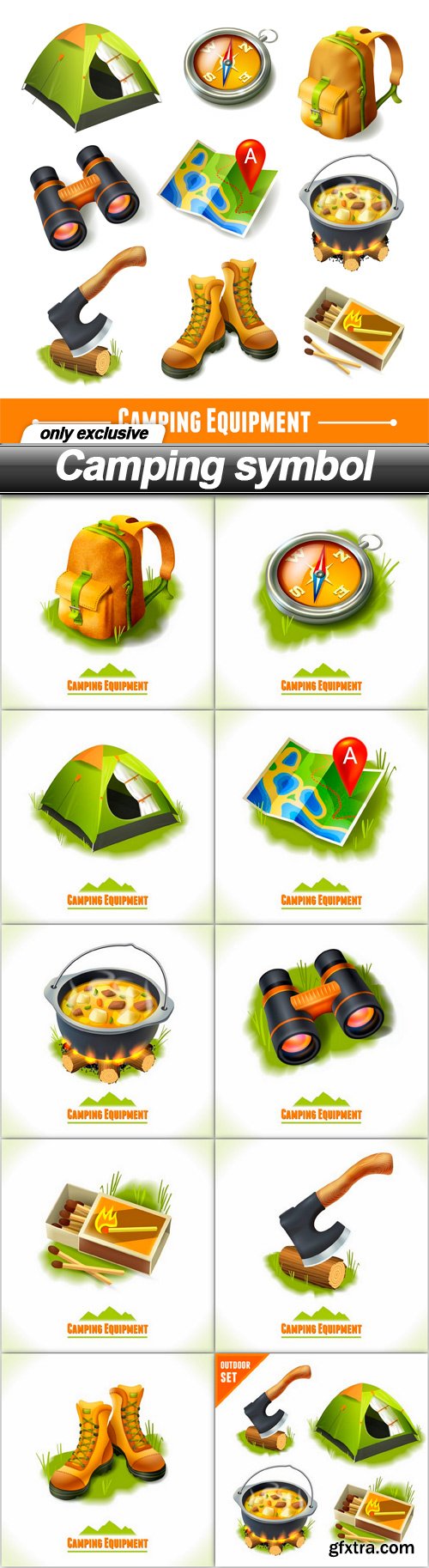 Camping symbol - 11 EPS