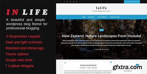 ThemeForest - InLife v1.0 - A Beautiful Blogging WordPress Theme - 15144801