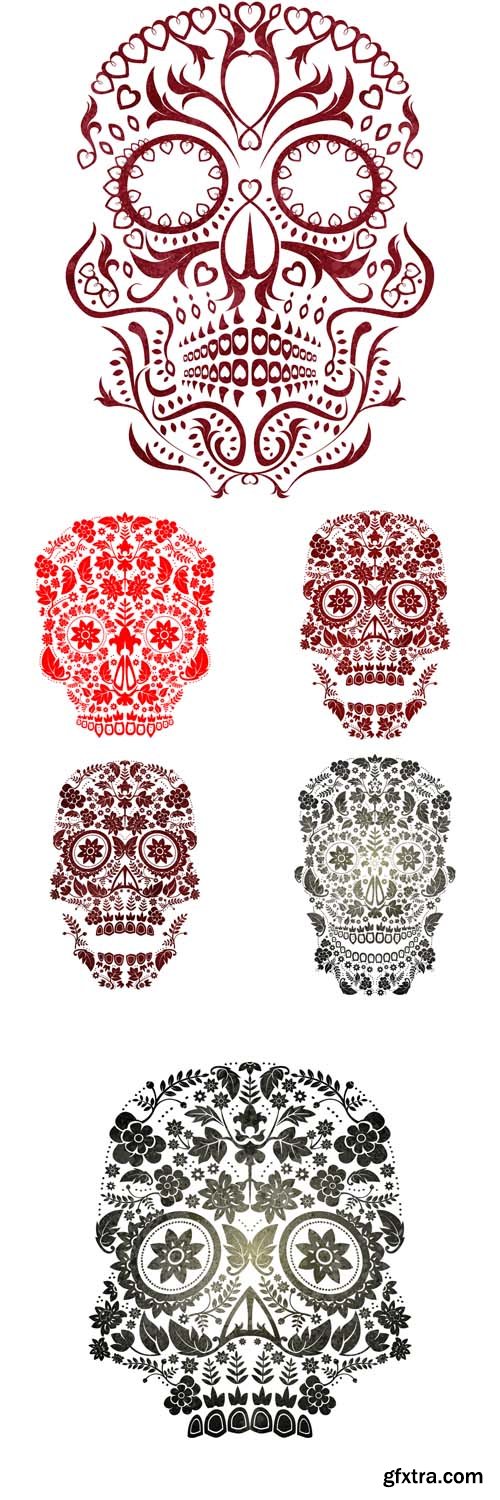 Vector Set - Day of the Dead Skull