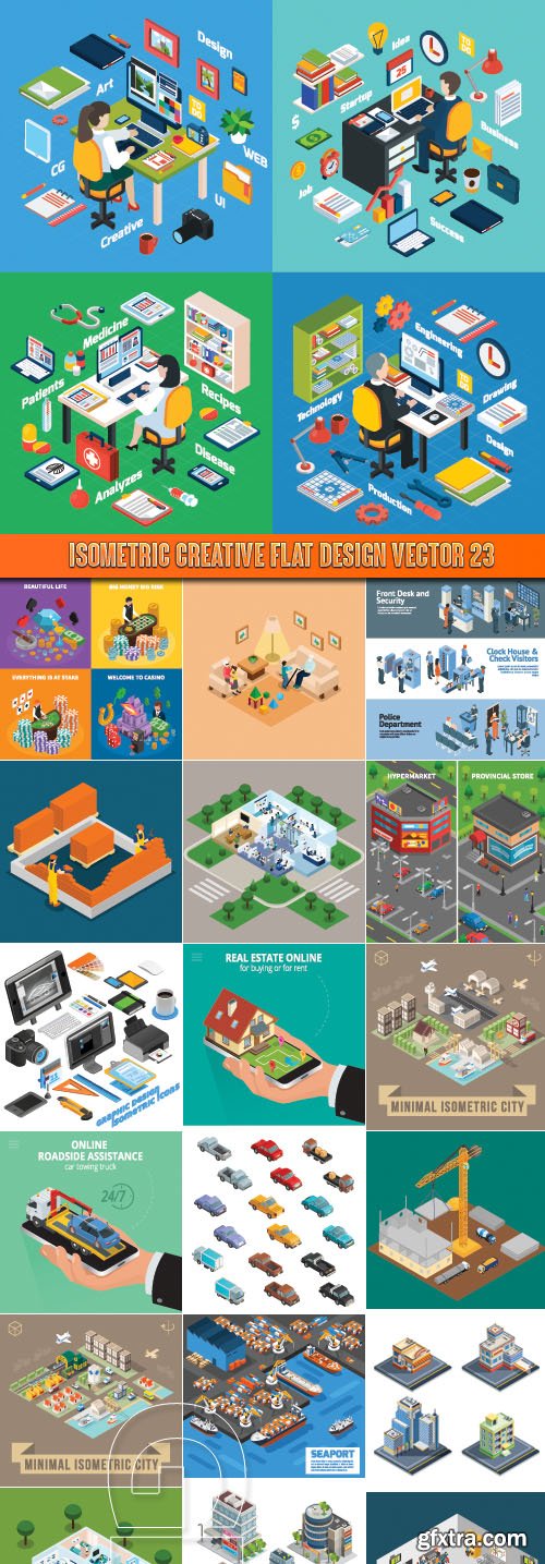 Isometric creative flat design vector 23