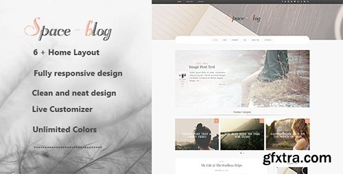 ThemeForest - Space v1.0 - Multiple Layout WordPress Blog Theme - 13114335