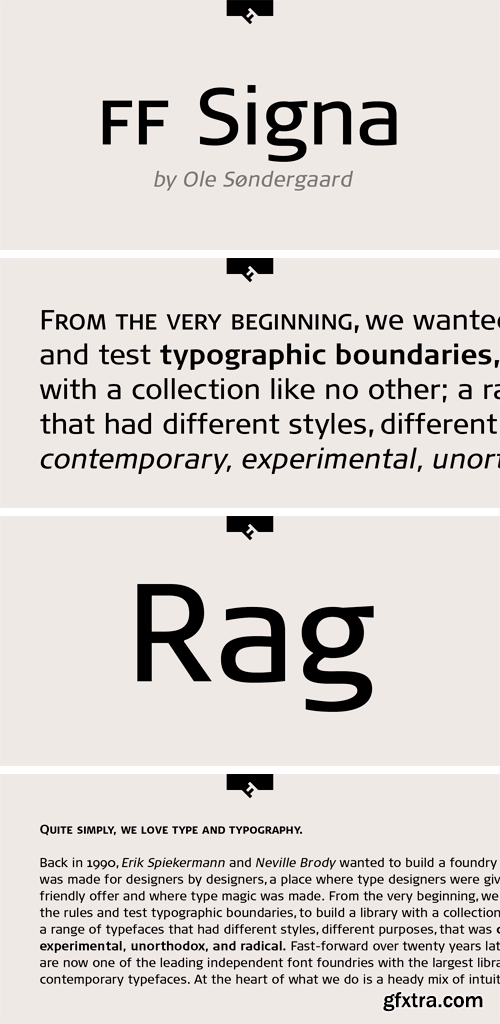 FF Signa Font Family