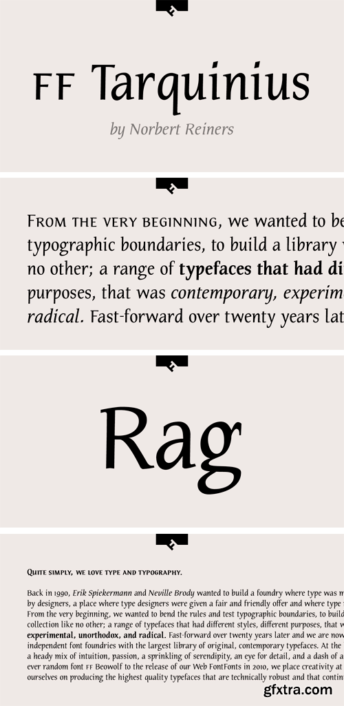 FF Tarquinius Font Family