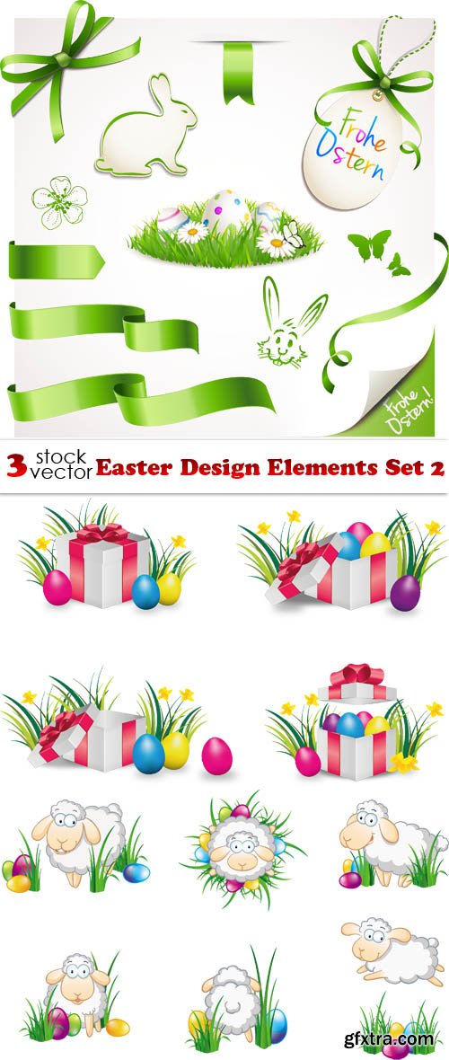 Vectors - Easter Design Elements Set 2