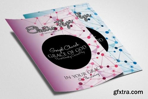 CreativeMarket Electro Party Night Flyer Template 590686