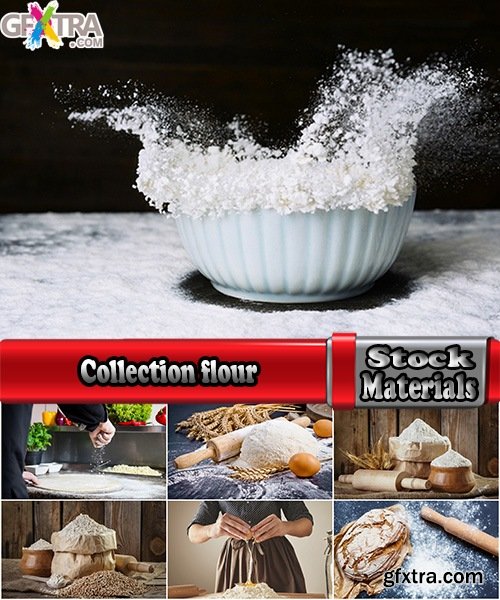 Collection flour pastry flour products loaf of wheat grain 25 HQ Jpeg