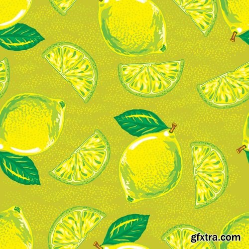 Collection background is vegetable fruit berry wallpaper pattern 25 EPS