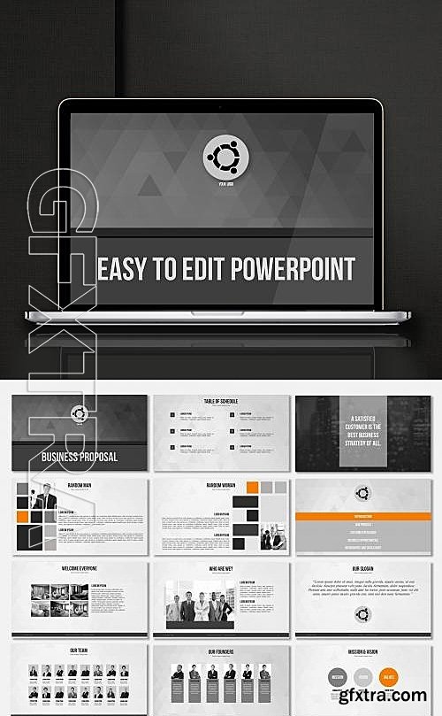 CM - Minimalistic Powerpoint Template 623518