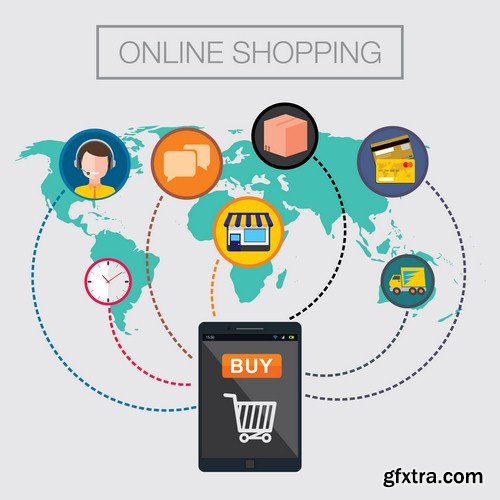 Online shopping concept