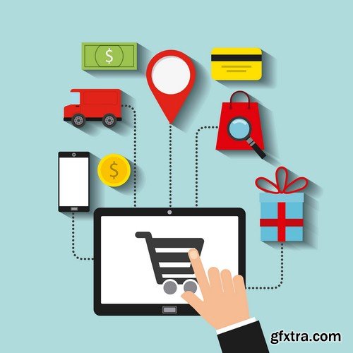 Online shopping concept