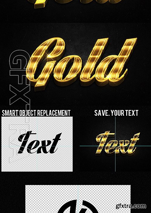 GraphicRiver - 100 3D Shiny Gold Text Effects