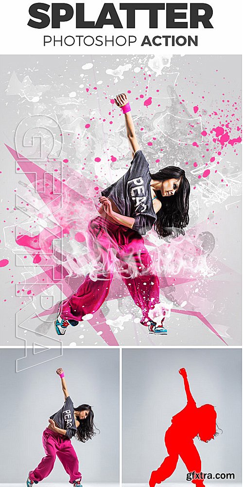 GraphicRiver - Splatter Photoshop Action 15573290