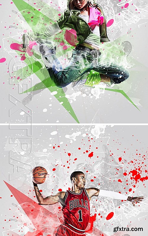 GraphicRiver - Splatter Photoshop Action 15573290