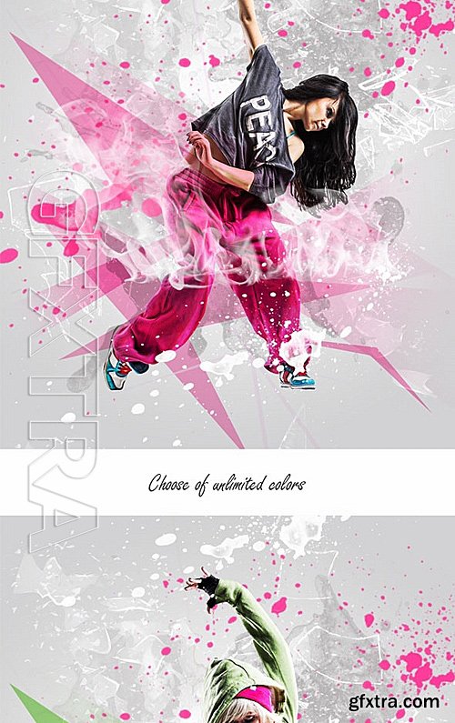 GraphicRiver - Splatter Photoshop Action 15573290