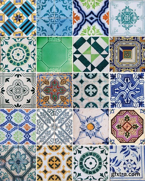 Arabic Pattern Tile - 25x JPEGs