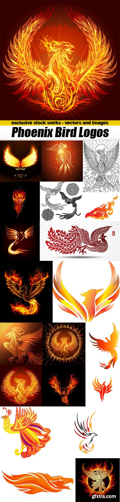 Phoenix Bird Logos - 20x EPS