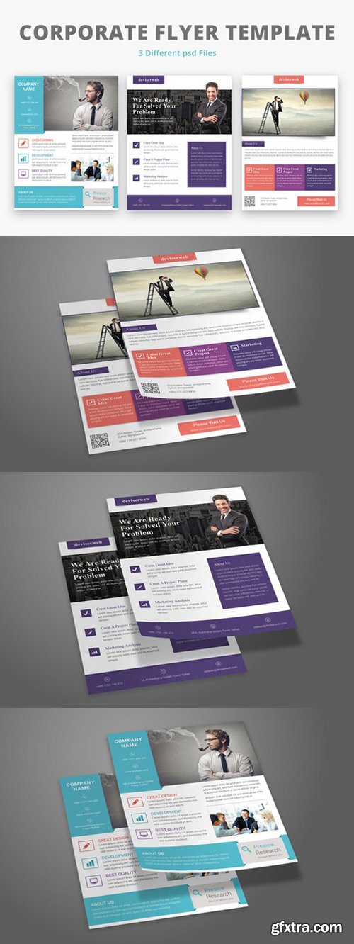 CM - 3 Corporate Flyer Template 630543