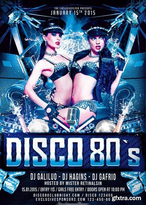 Disco 80’s Premium Flyer Template