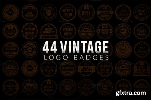 CreativeMarket 44 Vintage Logo Badges 628241