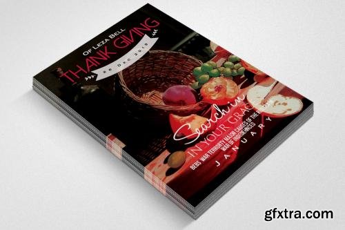 CreativeMarket 7 Thanks Giving Party Flyer Bundle 614634