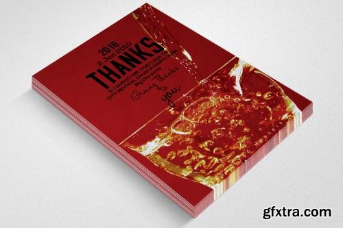 CreativeMarket 7 Thanks Giving Party Flyer Bundle 614634