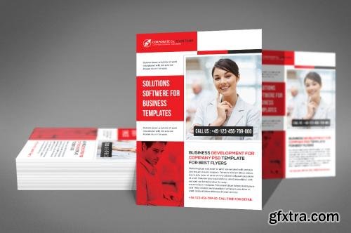 CreativeMarket Private Bank Flyer Template 611166