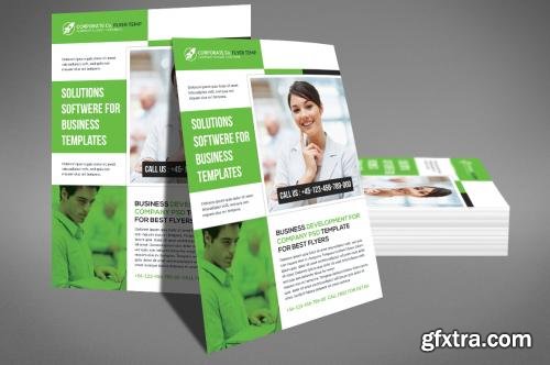 CreativeMarket Private Bank Flyer Template 611166