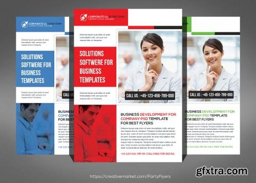 CreativeMarket Private Bank Flyer Template 611166