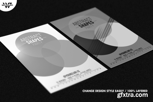 CreativeMarket MINIMAL SHAPES Flyer Template 622371