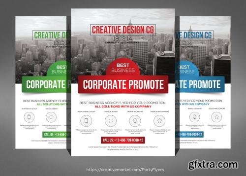 CreativeMarket Creative Corporate Flyer Template 611163