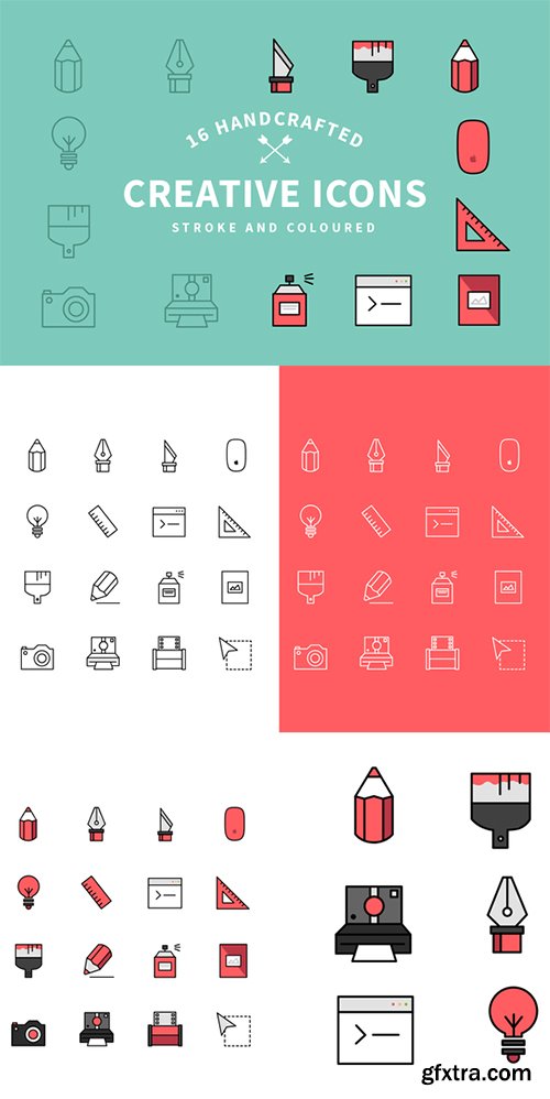 Flat Creative Icon Set - CM 96824