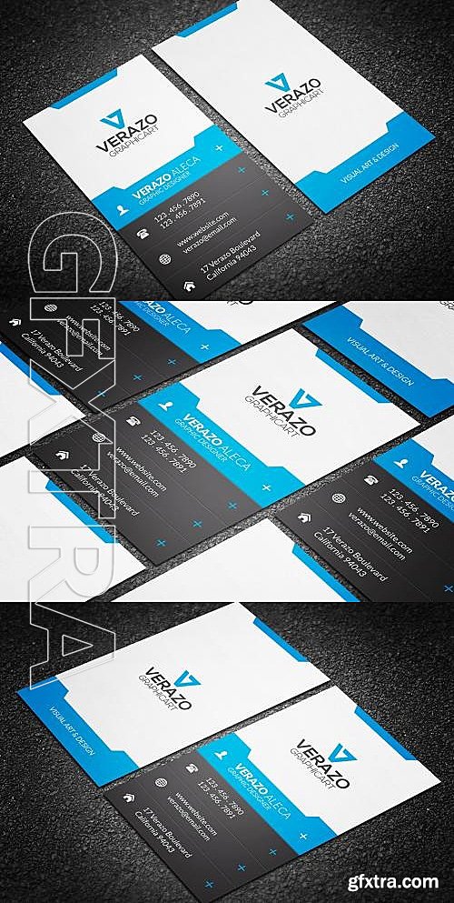 CM - Modern Vertical Business Card 626376