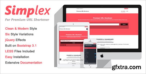 CodeCanyon - Simplex Theme for Premium URL Shortener (Update: 27 July 15) - 7705572