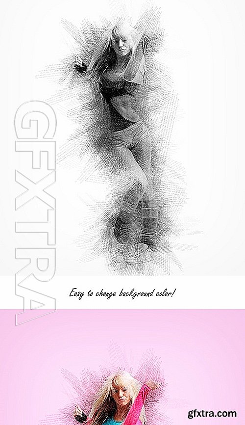 GraphicRiver - Typography Sketch Photoshop Action 15668758