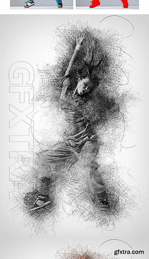 GraphicRiver - Typography Sketch Photoshop Action 15668758