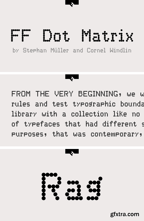 FF Dot Matrix Font Family