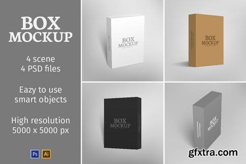 CM - Software Packaging Box Mockup 634345