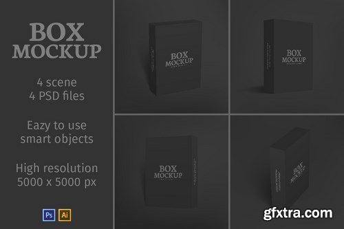 CM - Software Packaging Box Mockup 634345