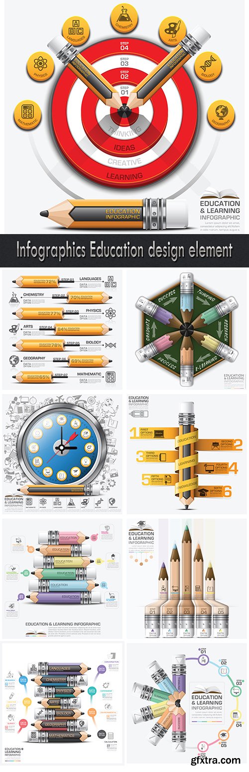 Infographics Education design element