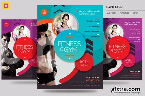 CreativeMarket Fitness Flyer / Gym Flyer V13 607712