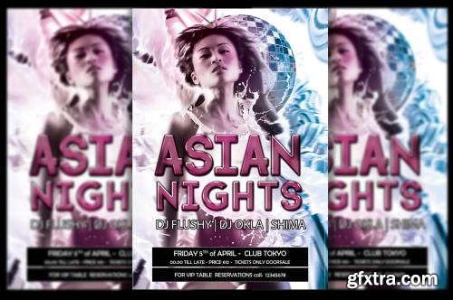 CreativeMarket Asian Nights Flyer 619881